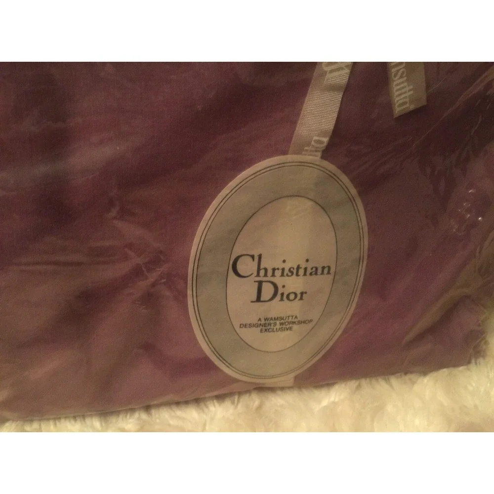 Wamsutta Christian Dior‎ Vtg Fitted Twin Sheet Supercale Plus New Purple H11